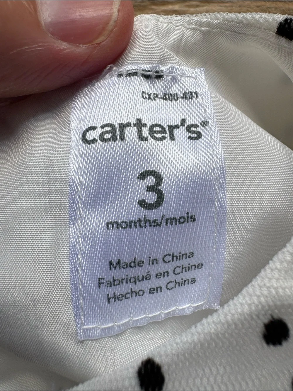 Carters charming white